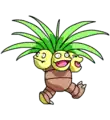 Exeggutor with four visible heads in artwork from the original series