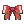 Red Barrette