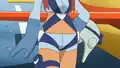 Skyla's right part of her belt and her belly button are missing