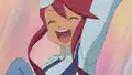 The light-blue and dark-blue of Skyla's clothes and right belt color are swapped