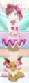 Chloe in her Pokémon Contest Spectacular dress in Reuniting for the First Time!