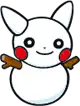 Snow Pikachu Décor item