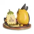 A figure of a Dedenne with Poké Puffs seen from the back; the featured Shalour Sable is clearly visible.