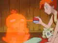 The apples follow Psyduck into its Poké Ball