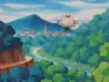 The Meowth Balloon's miscolored tail