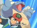 Blastoise's blue chin in AG070 and AG071