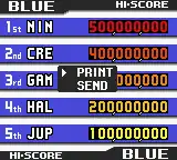 Blue Field with options menu