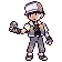 Red with a purple Poké Ball in the intro from Pokémon Red and Blue