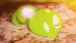 A Zygarde Core absorbing sunlight