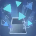Mini Triangles Flair: Blue