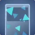 Mini Triangles Flair: Blue