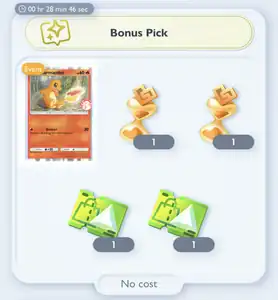 Bonus pick example