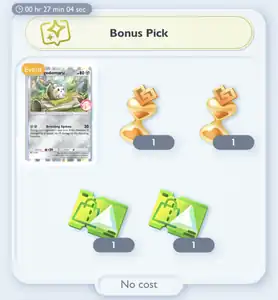 Bonus pick example