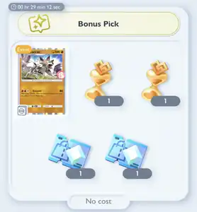 Bonus pick example