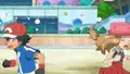 Serena's missing the black belt and Ash's fingers are discolored