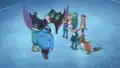 Clemont's Dedenne appears to be much larger than normal