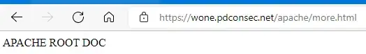 Trying to load something other than the root document