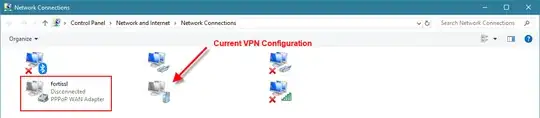 network connection in the network connections console