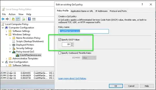 Policy settings