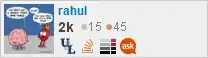 profile for rahul on Stack Exchange, a network of free, community-driven Q&A sites