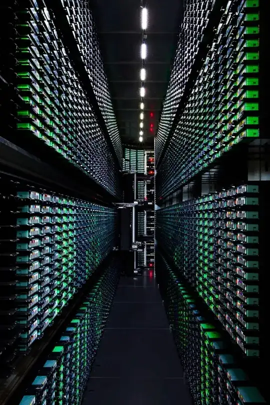 Part of the Google tape library