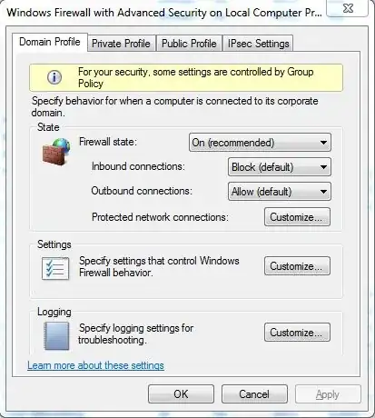 Firewall Properties