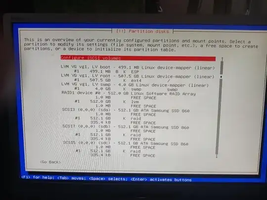 Partition layout