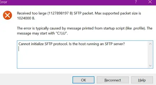 WinSCP SFTP login failure