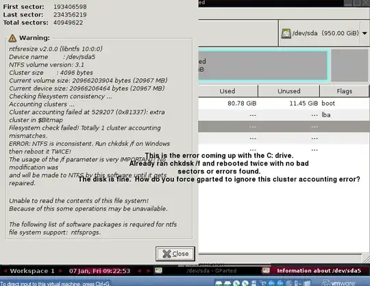 gparted chkdsk