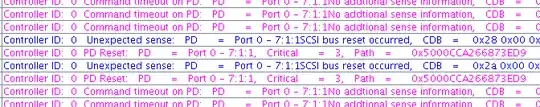 MSM disk errors