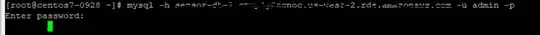 mysql command output
