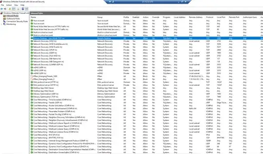 List of services allowed on Autodesk Vault server