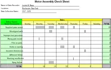 Check sheet