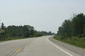 Welcome sign on US&nbsp;41