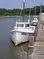 Round-stern deadrise workboat Virginia at Deep Creek in Newport News, VA.