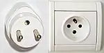 Type E (French) CEE&nbsp;7/6 plug & CEE&nbsp;7/5 socket, 16&nbsp;A