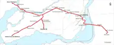 REM route map