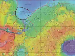 Chryse Planitia Map Relative