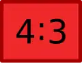 The ratio of width to height of standard-definition television.