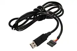 FTDI TTL-232RG: USB to UART cable.