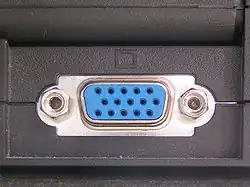 A DE-15 SVGA port