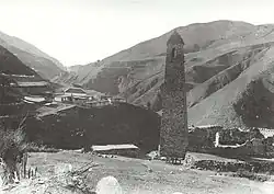Battle tower. Dzheyrakh. 1921
