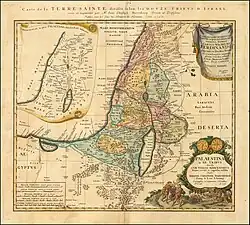 1750 map of Palestine