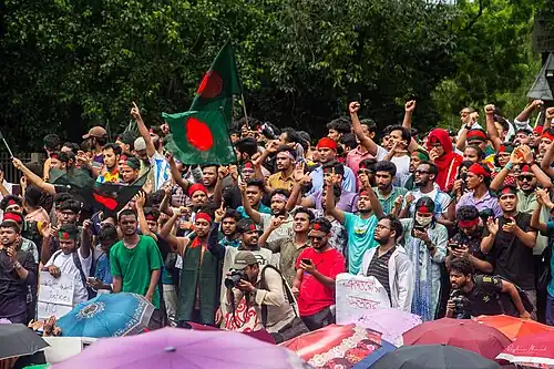 Bangladesh's Student–People's uprising in 2024 has been dubbed the world's first successful Generation Z–led revolution, ending Sheikh Hasina's 15-year-long autocratic rule.