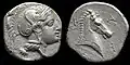 Silver hemidrachm of Pharsalos struck 450–400&nbsp;BC