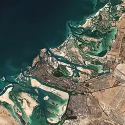 The coast of Abu Dhabi