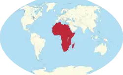 Location of Africa