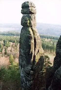 The Barbarine (43&nbsp;m high), Saxon Switzerland, Germany