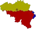 The predominantly French-speaking enclave of Brussels surrounded by Dutch-speaking area