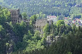 Oybin castle ruin